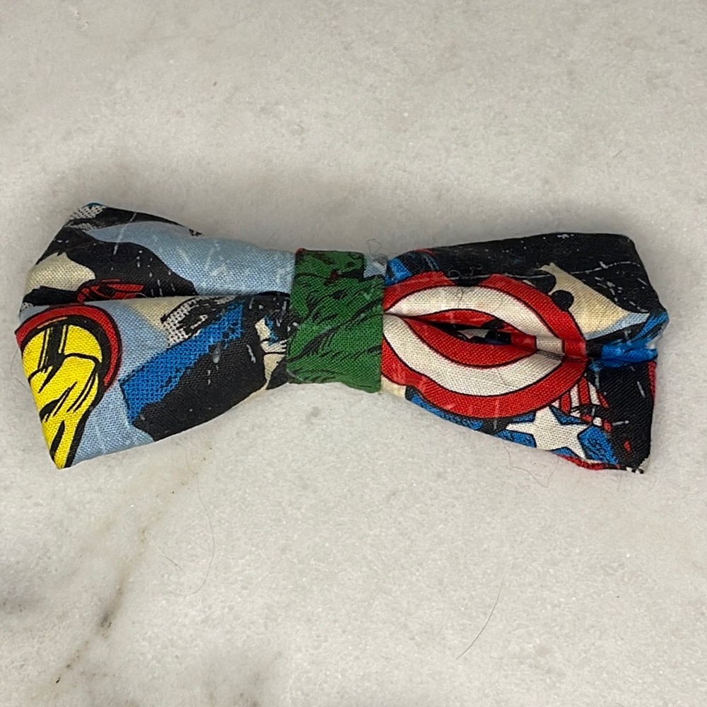 Superhero Clip on bow tie or hair bow